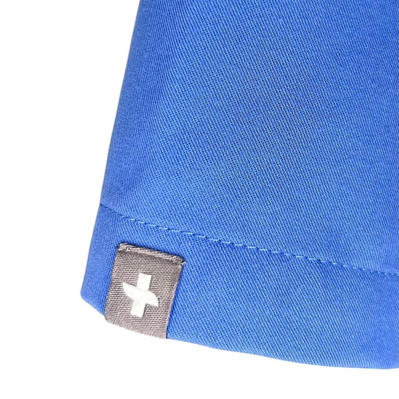 Figs Leon Three Pocket Scrub Top Blue Short Sleeve V-Neck Men’s Size Large - Picture 6 of 11